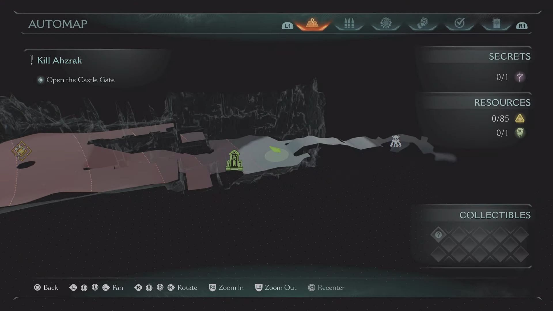 Automap shows all routes and location of the collectible (Image via Sportskeeda Gaming | Bethesda Softworks)